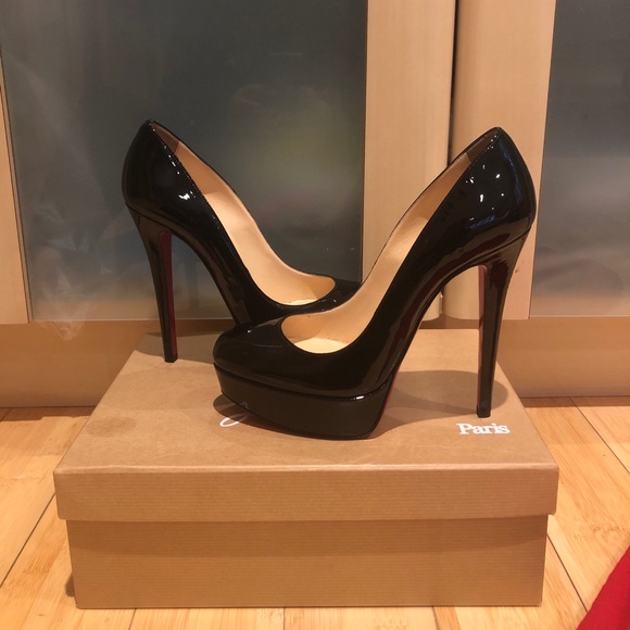 Christian Louboutin Shoes - Christian Louboutin Bianca Patent Black 140mm
